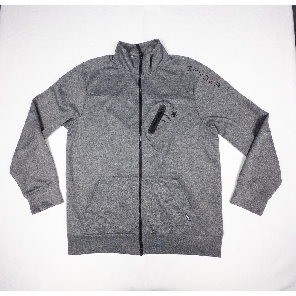 Spyder Jacket Adult XL‎ Gray Active Proweb Sweatshirt Performance Full Zip Men